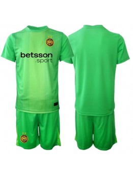 Inter Milan Torwart Ausweichtrikot für Kinder 2025-26 Kurzarm (+ Kurze Hosen)